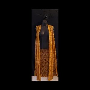 LulaRoe Long Lace Vest